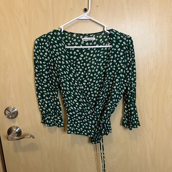 Reformation Tops - Reformation wrap blouse